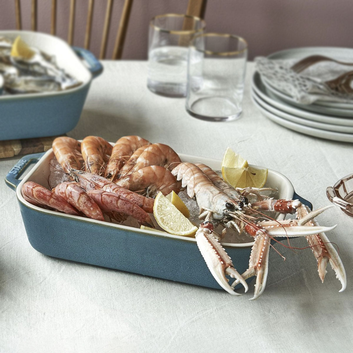 Формы для запекания  Евродом Форма для запекания Staub Ceramic 27x20см, античный бирюзовый