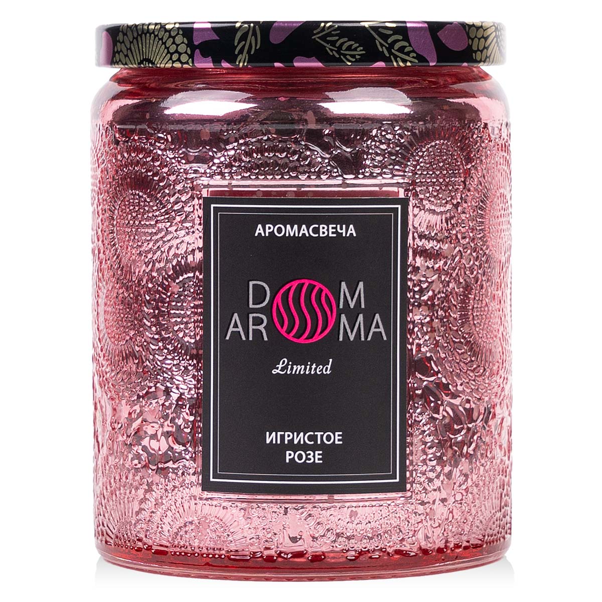 Свечи ароматические Свеча ароматическая Dom Aroma Лимитед Игристое Розе