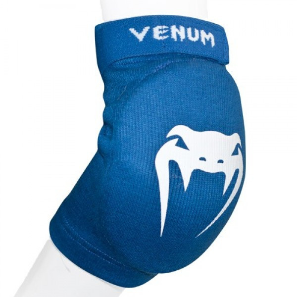 Налокотники venum kontact elbow protector - cotton blue (пара)