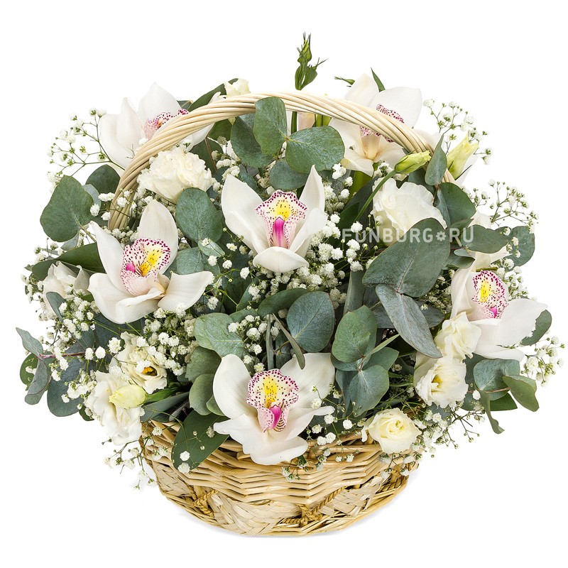 Корзины цветов  Фанбург Корзина цветов «От чистого сердца»