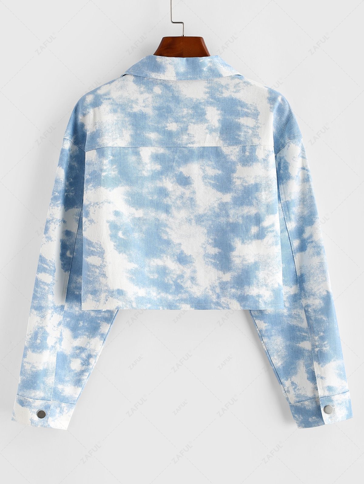 Tie Dye Crop Shirt Jacket