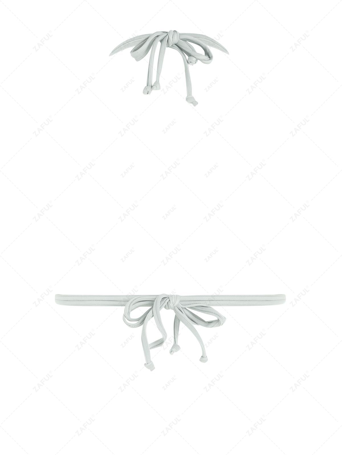Ribbed Halter Bikini Top