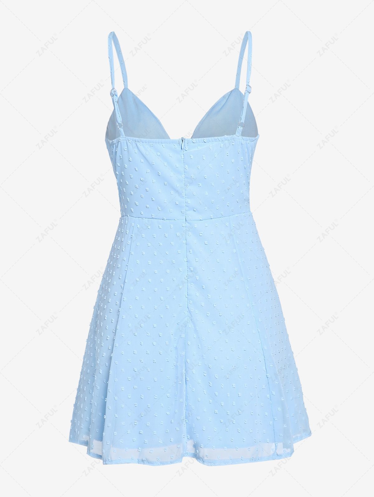Mini Dresses Cami Swiss Dots Ruched Bustier Mini Dress