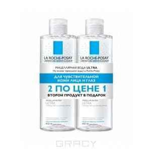 La Roche Posay, Набор Эфаклар мицеллярная вода ULTRA + ЭФК мицеллярная вода ULTRA в подарок, 400 мл + 400 мл