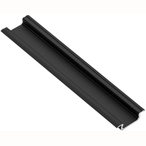 Профиль врезной PA-GLAX-AL 22*6*2000 алюминиевый для светодиодной ленты, черный