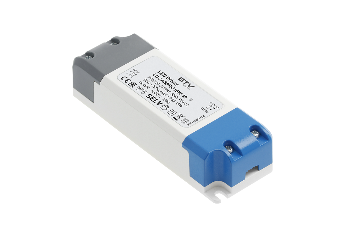 Блок питания для светодиодов 220/12V 16W  IP20
