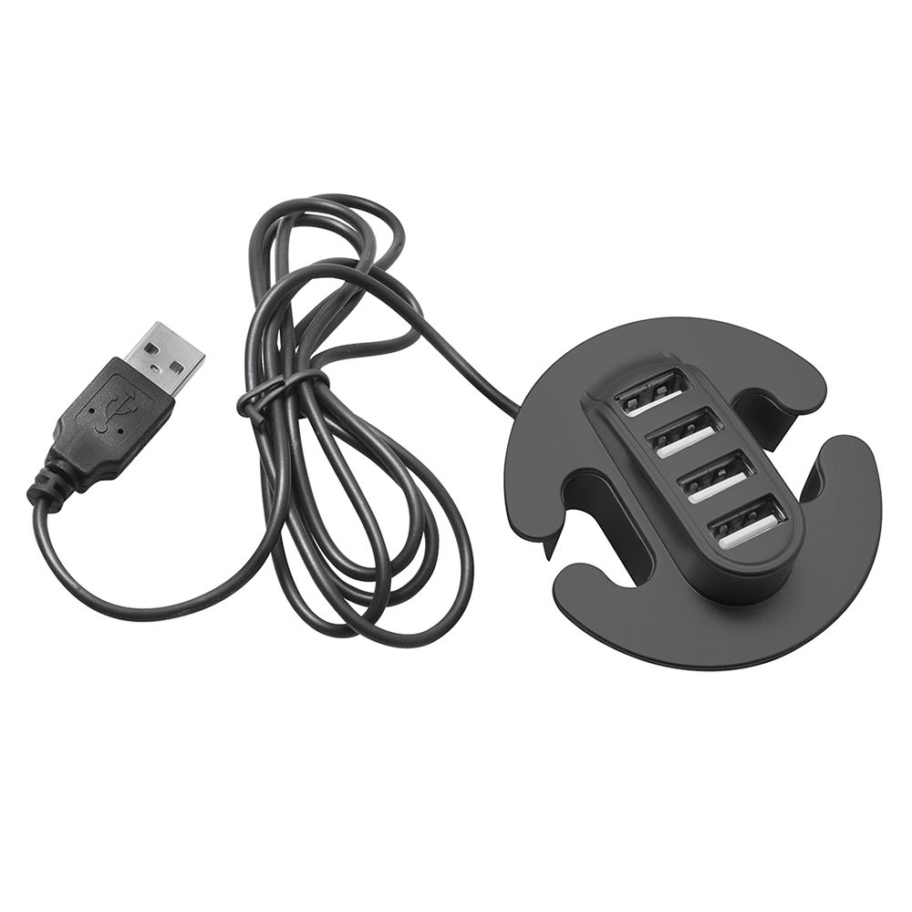 Аксессуары для USB Разветвитель для USB на 4 порта черный