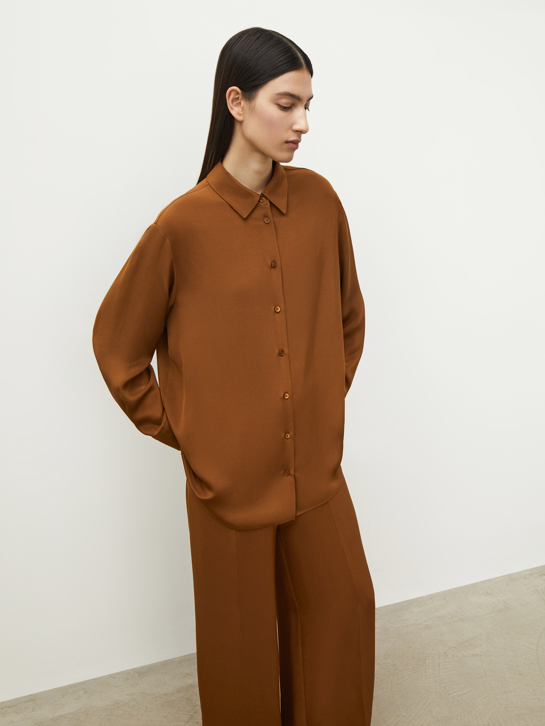 Рубашки и блузки  12Storeez Рубашка из шелка Mulberry 12 STOREEZ