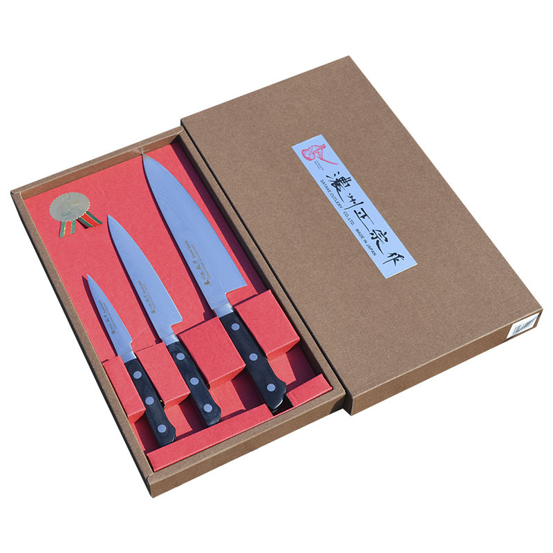 Наборы кухонных ножей SATAKE Набор из 3 кухонных ножей (69 слоев) SATAKE DAMASCUS HG8550