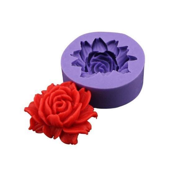 Популярные 3D розы помадка торт шоколадный сахарный ремесло резак силиконовые инструменты DIY