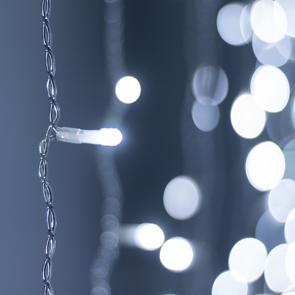 Светодиодная гирлянда ARD-CURTAIN-HOME-2000x2500-CLEAR-300LED White (230V, 12W) (Ardecoled, IP20) 024834