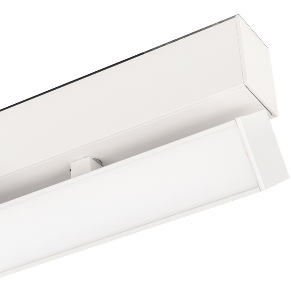 Трековый светильник магнитный светодиодный MAG-FLAT-FOLD-45-S205-6W Warm3000 (WH, 100 deg, 24V) (Arlight, IP20 Металл) 026985