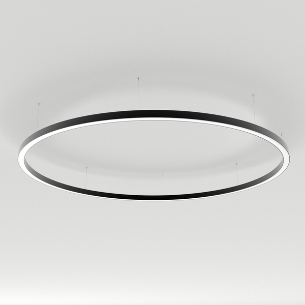 Подвесной линейный светильник LED SP-LINE-HANG-ARC-O3535-D1500-124W Day4000 (BLACK, 230V) (Arlight, Металл) 034011(1)