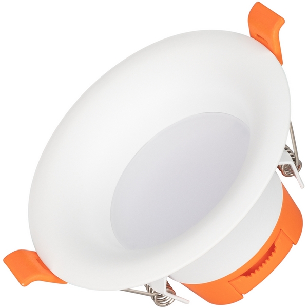 Потолочный светильник точечный светодиодные теплый свет 3000k LED MS-BLIZZARD-BUILT-R102-8W Warm3000 (WH, 100 deg, 230V) (Arlight, IP20 Металл, 3 года) 036578
