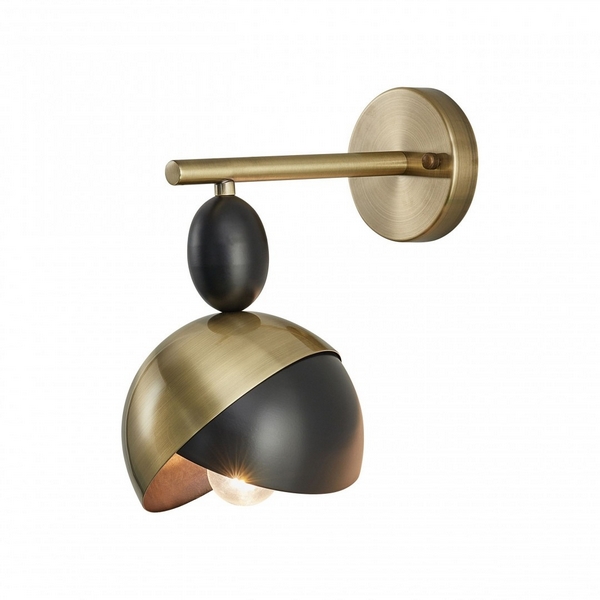 Бра Arte Milano 271307/1B BK/GD в форме шара