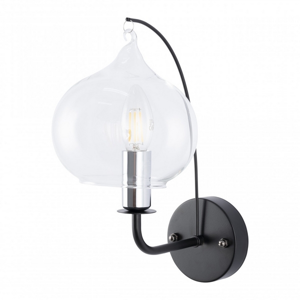 Бра Arte Milano Napoli-321007 321007/1W BK.CR в виде свечи