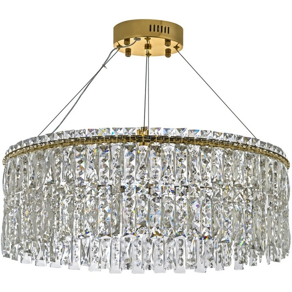 Подвесная люстра светодиодная 220 в хрустальная Arti Lampadari Ovindoli Gold Ovindoli L 1.5.60.102 G
