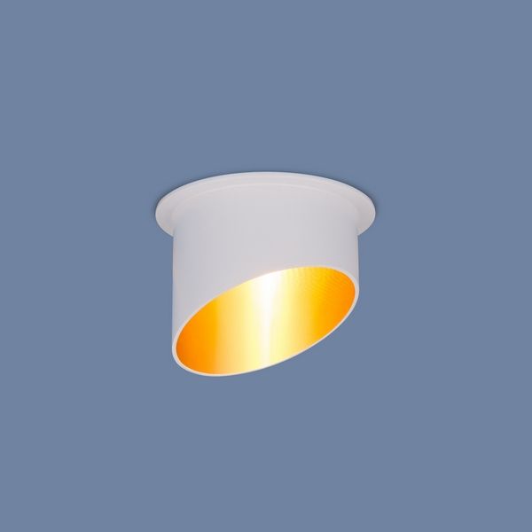 Встраиваемый светильник WH/GD белый/золото Elektrostandard 7011, 7005 MR16