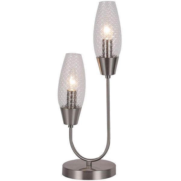 Настольная лампа 10165/2 E14*60W Nickel Escada DESIRE