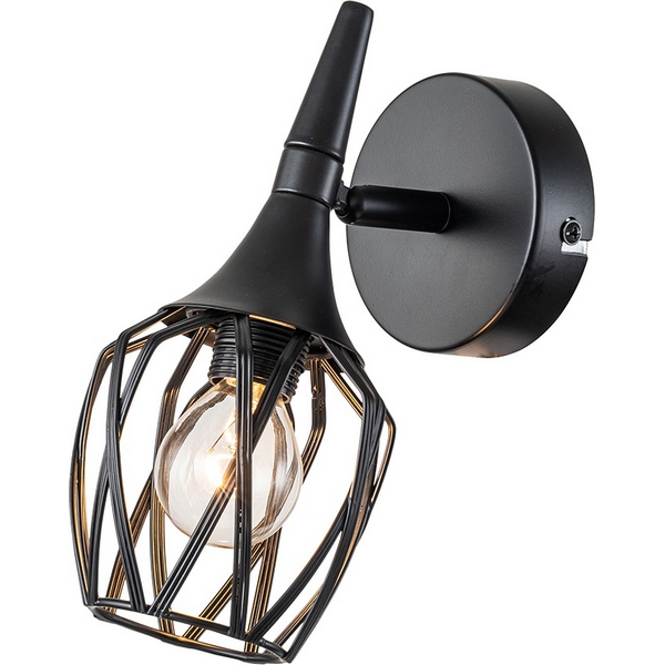 Спот в форме клетки Escada Gale 1120/1A 1x40Вт E14, металл, чёрный
