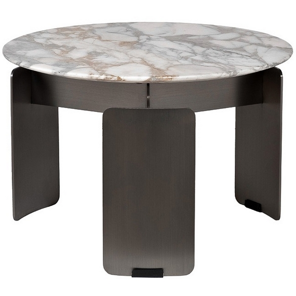 Стол журнальный, мрамор Arabescato Corchia d60*40см Garda Decor 160KD-26501