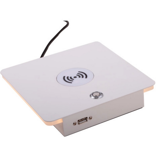 Настольная лампа светодиодная с usb-портом с беспроводной зарядкой и USB-портом Lightstar Muro 808536