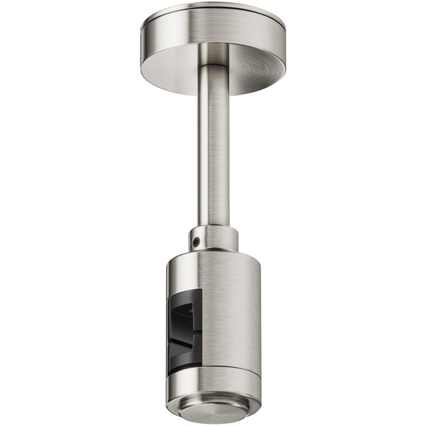 Крепление потолочное Short 78мм с вводом питания Flarity платина Maytoni Accessories for tracks Flarity TRA156C-B1-PT