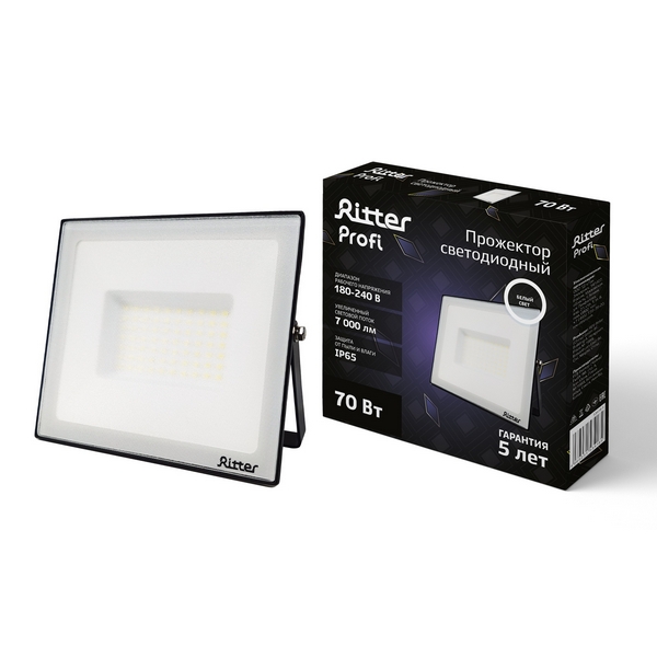 Прожектор уличный IP65 светодиодный Ritter PROFI 53418 5
