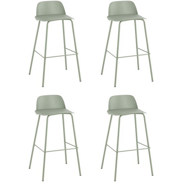 Стул барный Mist серо-зеленый 4 шт Stool Group (арт.УТ000038328)