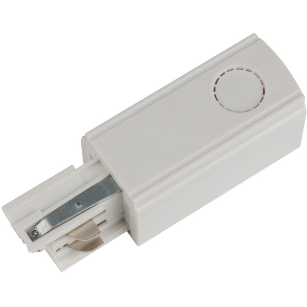 Ввод питания для шинопровода правый Uniel UBX-A01 WHITE 1 POLYBAG