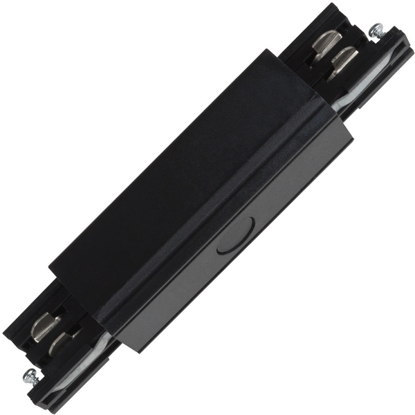Соединитель для шинопроводов прямой, внешний Uniel UBX-A12 BLACK 1 POLYBAG