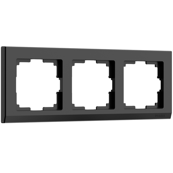Рамка на 3 поста Stark (черный) Werkel W0031808 (a050925)