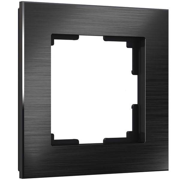 Рамка на 1 пост Aluminium (черный алюминий) Werkel W0011708 (a050949)