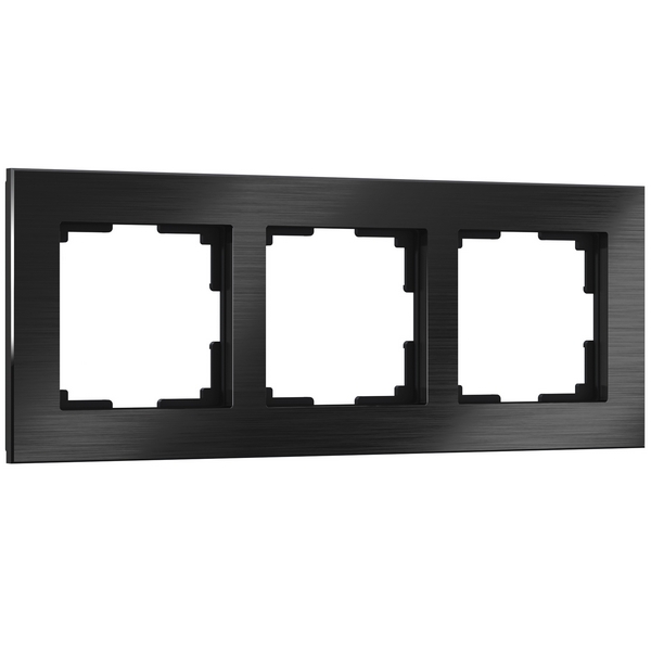 Рамка на 3 поста Aluminium (черный алюминий) Werkel W0031708 (a050952)