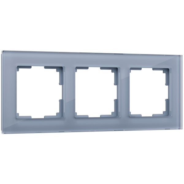 Рамка на 3 поста Favorit (серый,стекло) Werkel W0031115 (a050963)