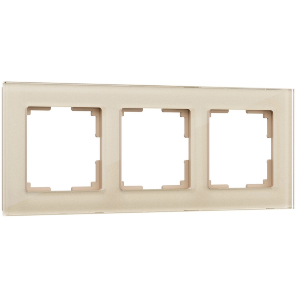 Рамка на 3 поста Favorit (шампань,стекло) Werkel W0031111 (a050792)