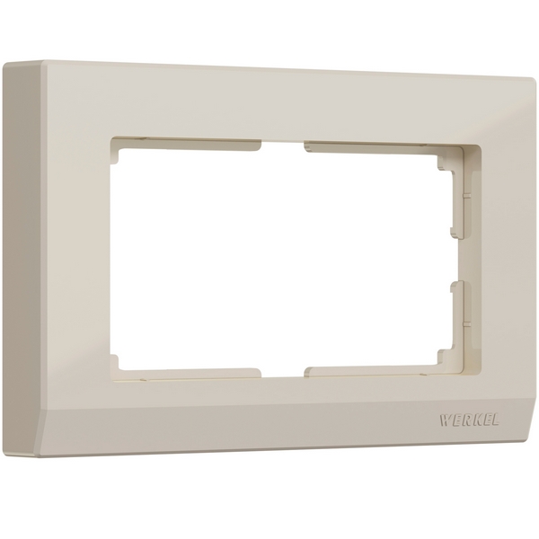 Рамка для двойной розетки Stark (слоновая кость) Werkel W0081803 (a050906)