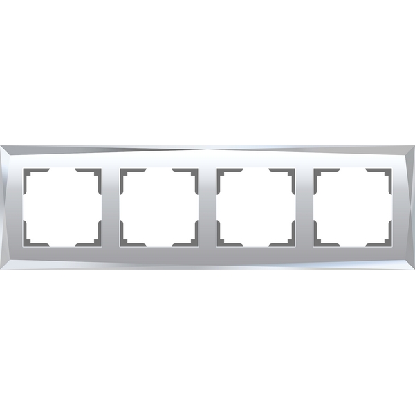 Рамка на 4 поста Diamant (зеркальный) Werkel W0041220 (a051018)