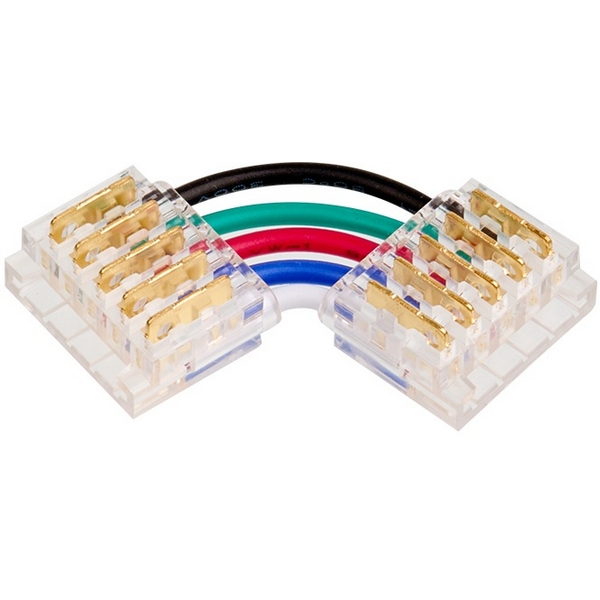 Коннектор Wolta WLS-5PIN-RGBW-12MM-L угловой для ленты SMD RGB шириной 12мм
