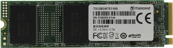 Внутренние SSD Внутренний SSD TRANSCEND M.2 SSD 128GB