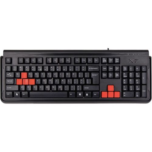 Клавиатуры, мыши, комплекты  Softline Клавиатура A4tech X7 G300 USB (BLACK), цвет черный