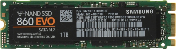Внутренние SSD  Softline Внутренний SSD Samsung 860 EVO 1Tb