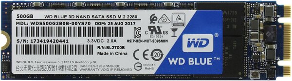 Внутренние SSD Внутренний SSD Western Digital SATA III 500Gb