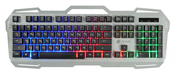  Клавиатура Oklick KB 747G FROZEN 1103526, цвет черный