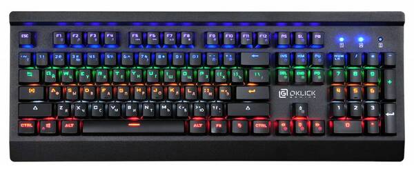 Клавиатуры, мыши, комплекты  Softline Клавиатура Oklick KB 920G IRON EDGE 337182, цвет черный