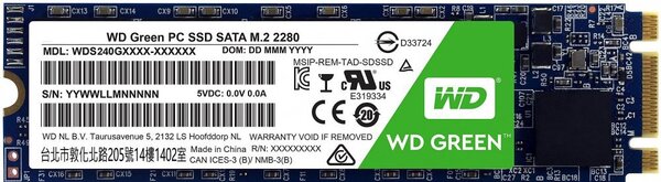 Внутренние SSD Внутренний SSD Western Digital Green 480Gb