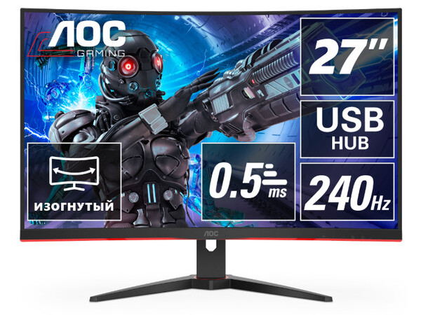  Монитор AOC C27G2ZU 27.0-inch черный