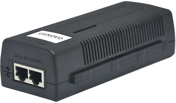  OSNOVO PoE-инжектор Gigabit Ethernet на 1 порт, мощность PoE - до 30W