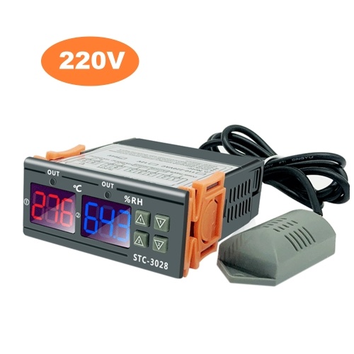 Цифровой контроллер температуры и влажности STC-3028
