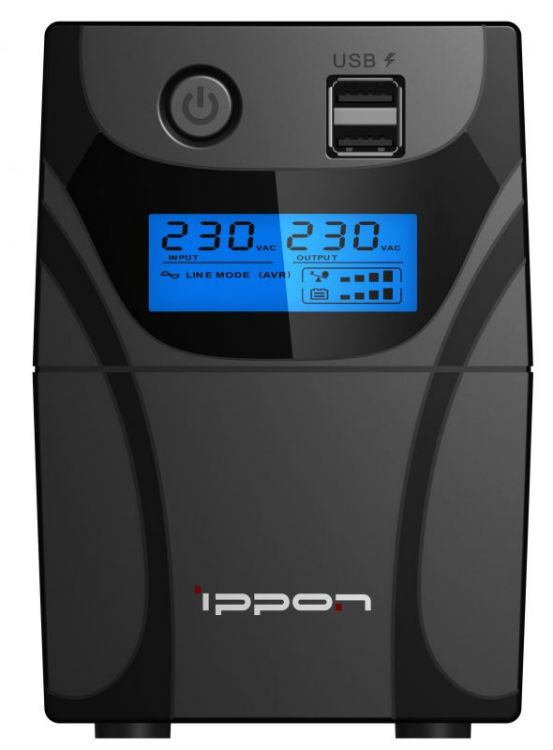 Источник бесперебойного питания Ippon Back Power Pro II 700 1030304 420Вт, 700ВА, черный